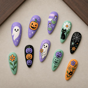 Daisy Boo Pastel Folk Press-On Nails - Aninail