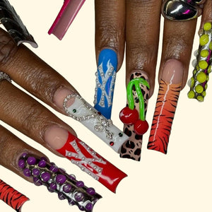Wild Luxury 3D Charm Press-On Nails - Aninail