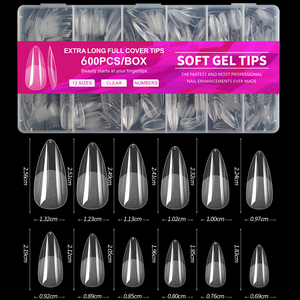 600-Piece Full Cover Nail Tips - Aninail