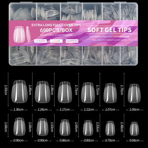 600-Piece Full Cover Nail Tips - Aninail