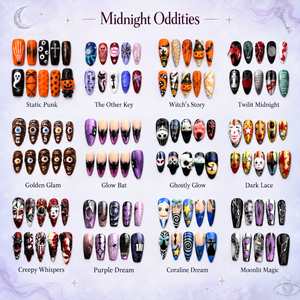 Midnight Oddities 3D Collection– Halloween Press-On Nails - Aninail
