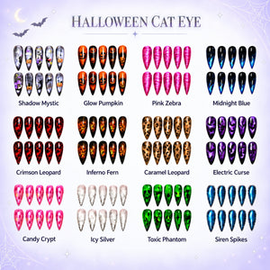 Halloween Cat Eye Collection – Press-On Nails - Aninail