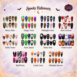 Spooky Halloween 3D Collection – Halloween Press-On Nails - Aninail