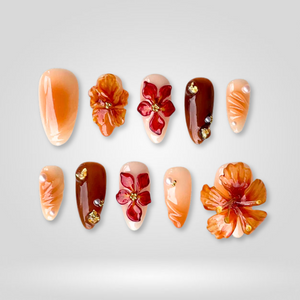Floral Whisper Soft Petal Press-On Nails - Aninail