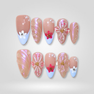 Coastal Bliss 3D Seashell Press-On Nails - Aninail
