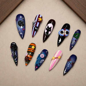 Midnight Curio 3D Halloween Press-On Nails - Aninail