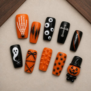 Static Punk 3D Press-On Nails - Aninail