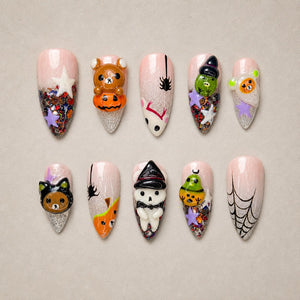 Spooky Halloween 3D Collection – Halloween Press-On Nails - Aninail