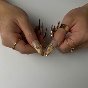 Wild Luxe 3D Floral Press-On Nails - Aninail