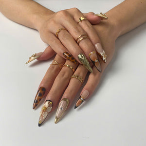Wild Luxe 3D Floral Press-On Nails - Aninail