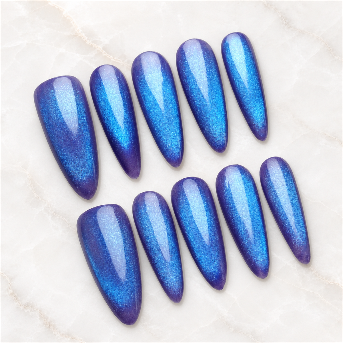Ocean Amethyst Ombre Press-On Nails - Aninail