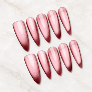 Molten Amber Cat Eye Press-On Nails - Aninail