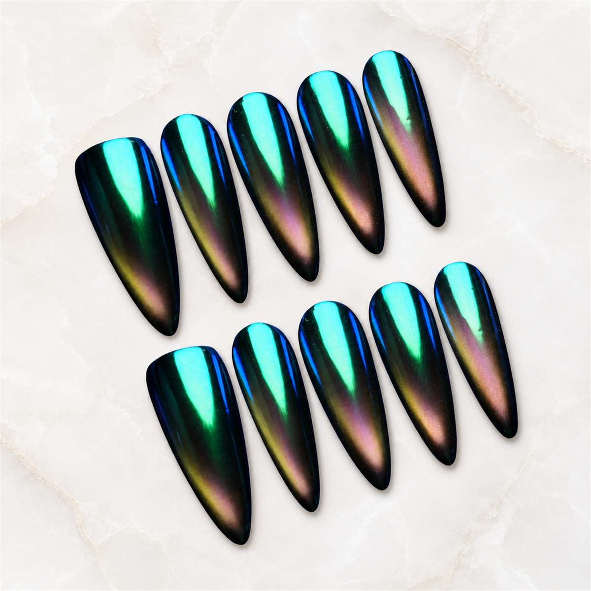Prism Nova Cat Eye Press-On Nails - Aninail