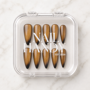 Honey Topaz Cat Eye Press-On Nails - Aninail
