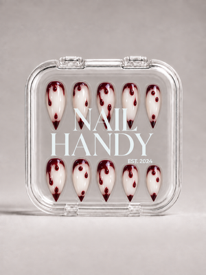 Crimson Drip Claw Press-On Nails - Aninail