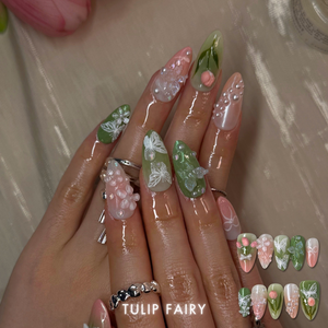 Petal Garden Floral Press-On Nails - Aninail