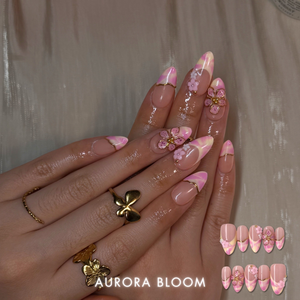 Petal Garden Floral Press-On Nails - Aninail