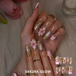 Petal Garden Floral Press-On Nails - Aninail
