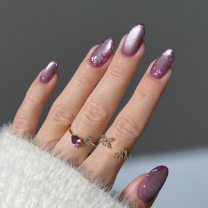 Blooming Petals Press-On Nails - Aninail