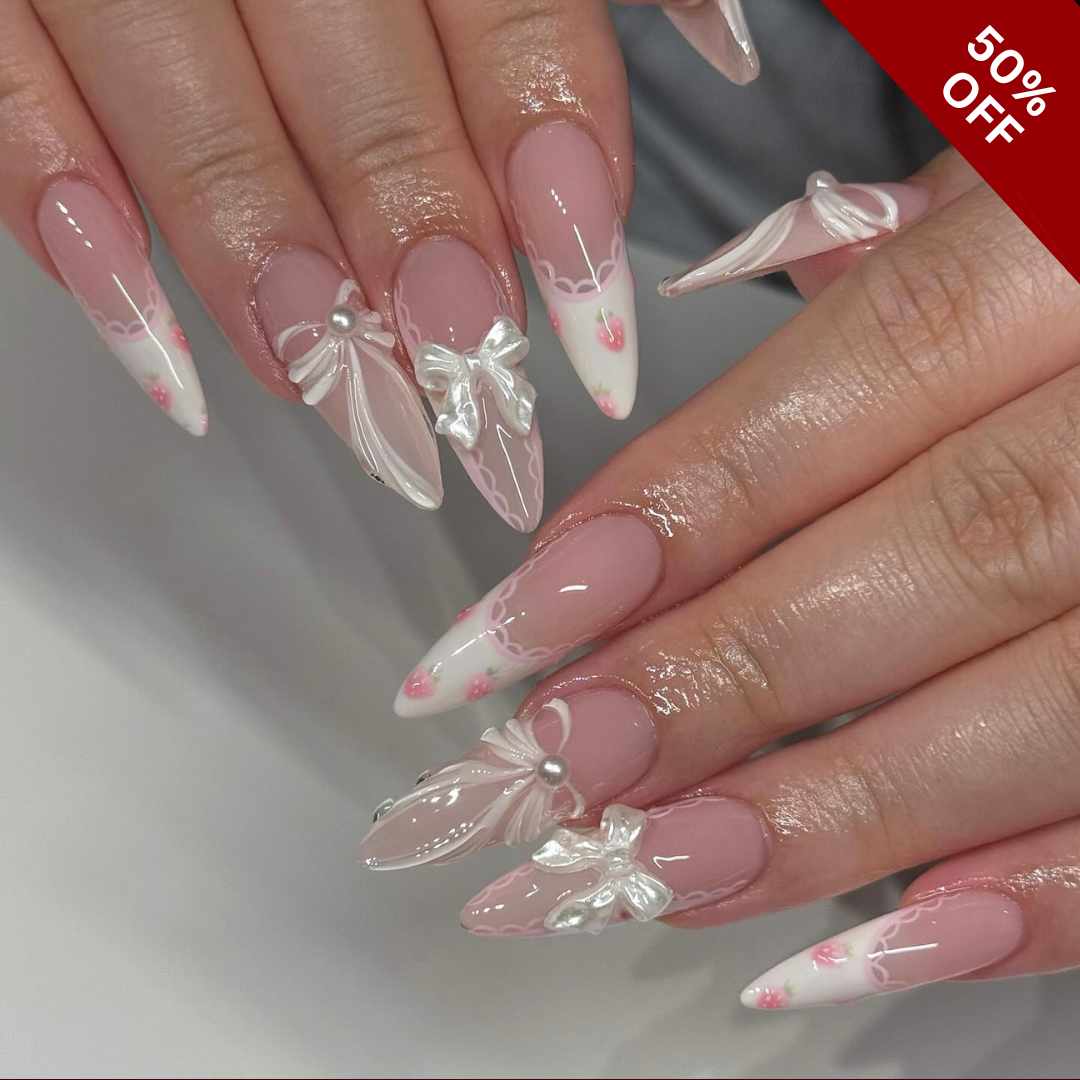 Floral Haze Press-On Nails - Aninail