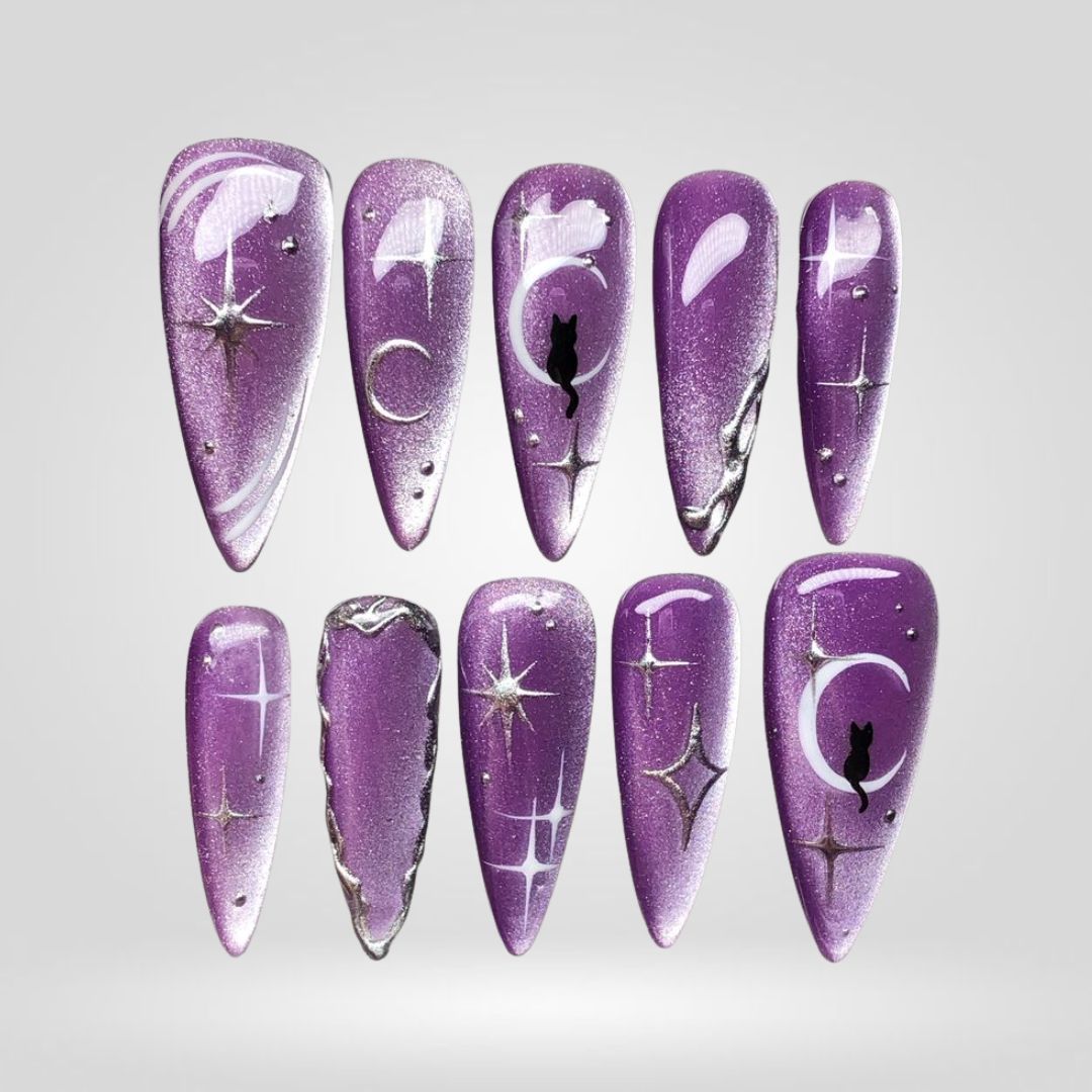 Enchanted Luster Shimmer Press-On Nails - Aninail