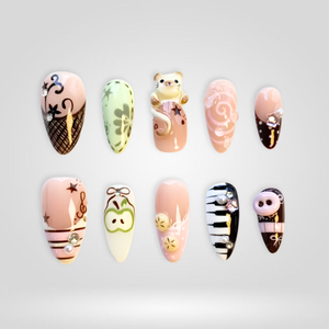 Cute Cat Press-On Nails - Aninail