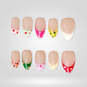 Summer Dots Colorful Polka Press-On Nails - Aninail