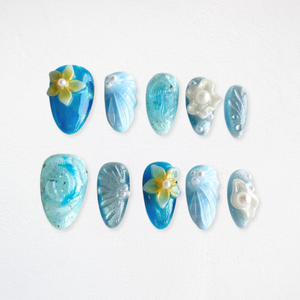 Floral Whisper Soft Petal Press-On Nails - Aninail