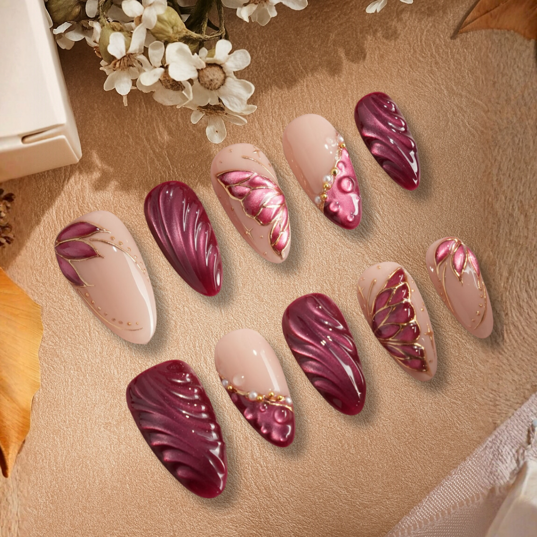 Fallen Grace Autumn Press-On Nails - Aninail