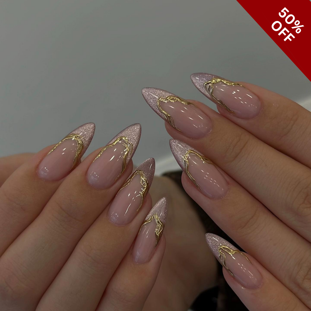 Soft Petals Floral Press-On Nails - Aninail