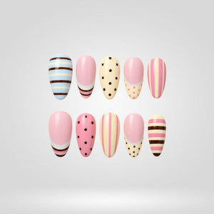 Blush Knit Cozy Press-On Nails - Aninail