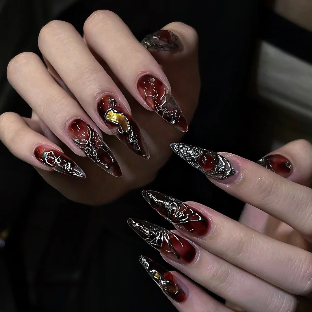Dark Angel Gothic Press-On Nails - Aninail