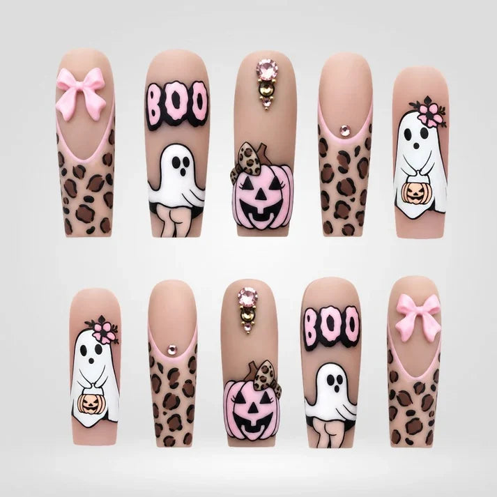 Flirty Sweethearts Collection - Halloween Press-On Nails - Aninail