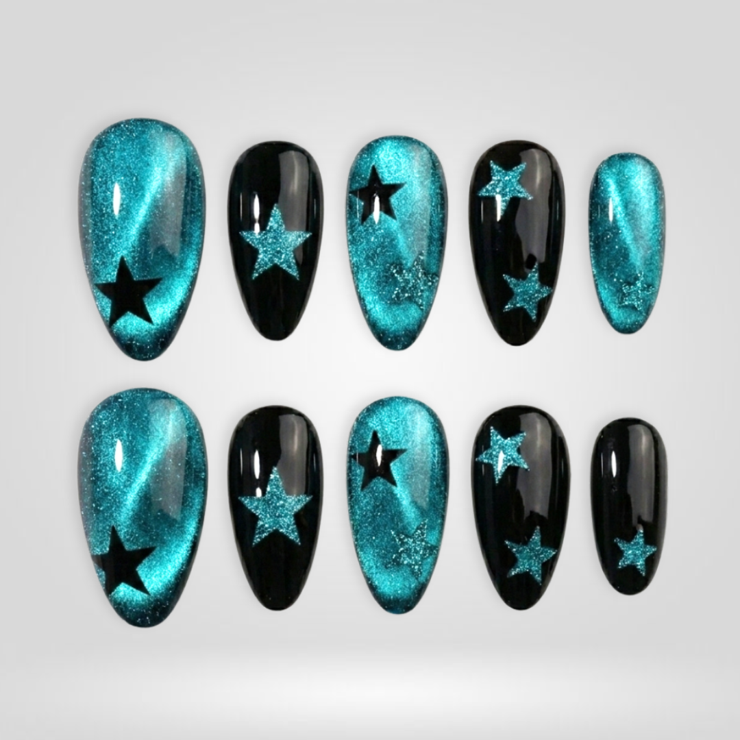 Celestial Star Night Press-On Nails - Aninail