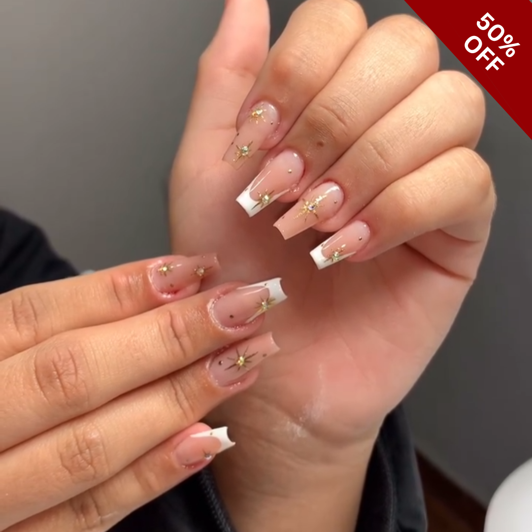 Petal Blossom Floral Press-On Nails - Aninail