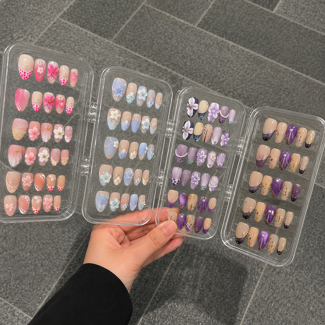 Floral Obsession Bundle - 12 Sets Press-On Nails - Aninail