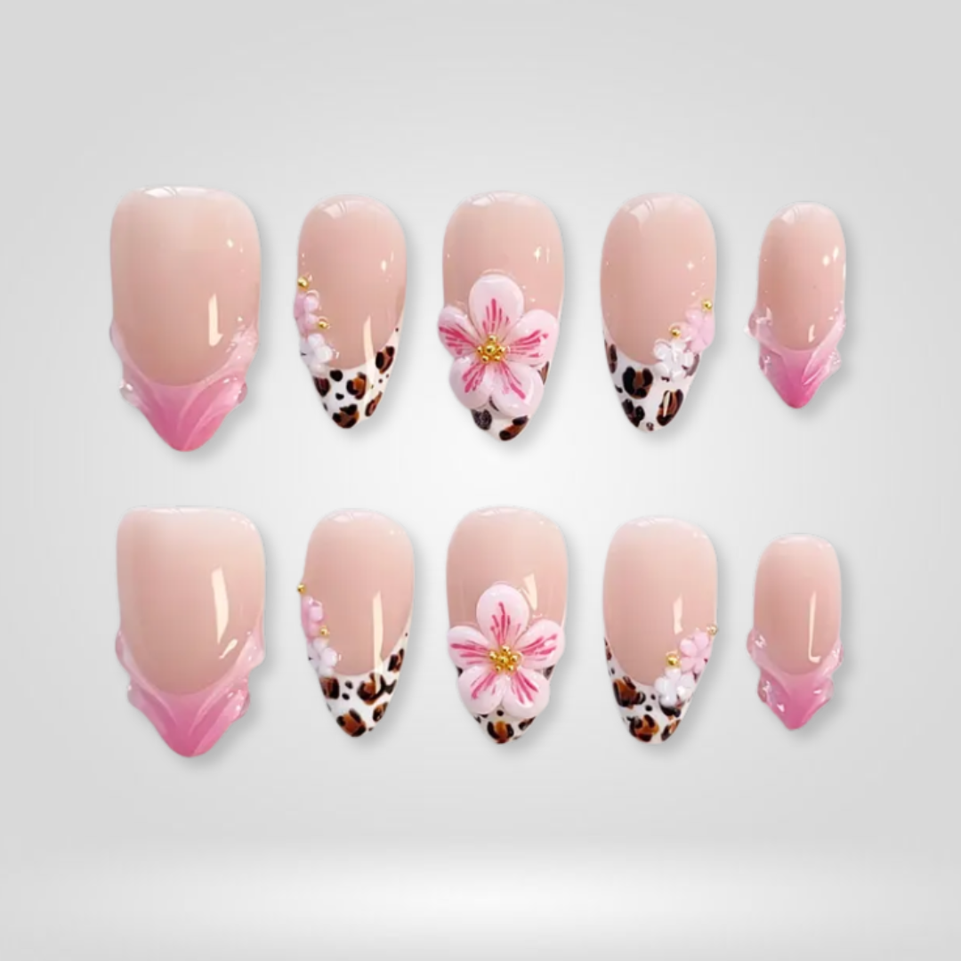 Blossom Wild Floral Summer Press-On Nails - Aninail