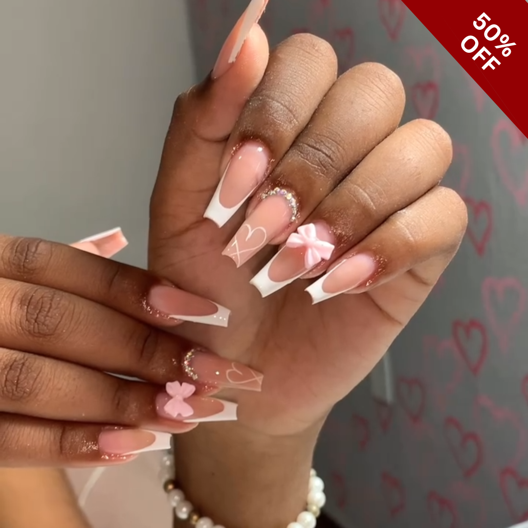 Petal Blossom Floral Press-On Nails - Aninail