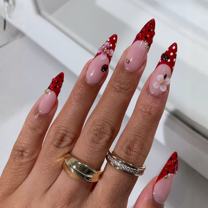 Blooming Tips Press-On Nails - Aninail