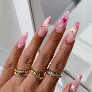 Blooming Tips Press-On Nails - Aninail