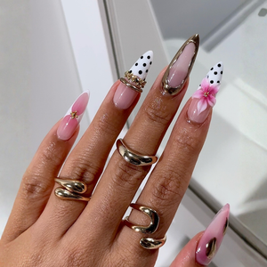 Blooming Tips Press-On Nails - Aninail