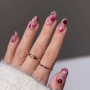 Blooming Petals Press-On Nails - Aninail