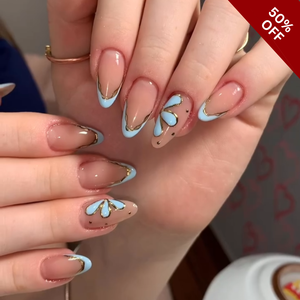 Petal Blossom Floral Press-On Nails - Aninail