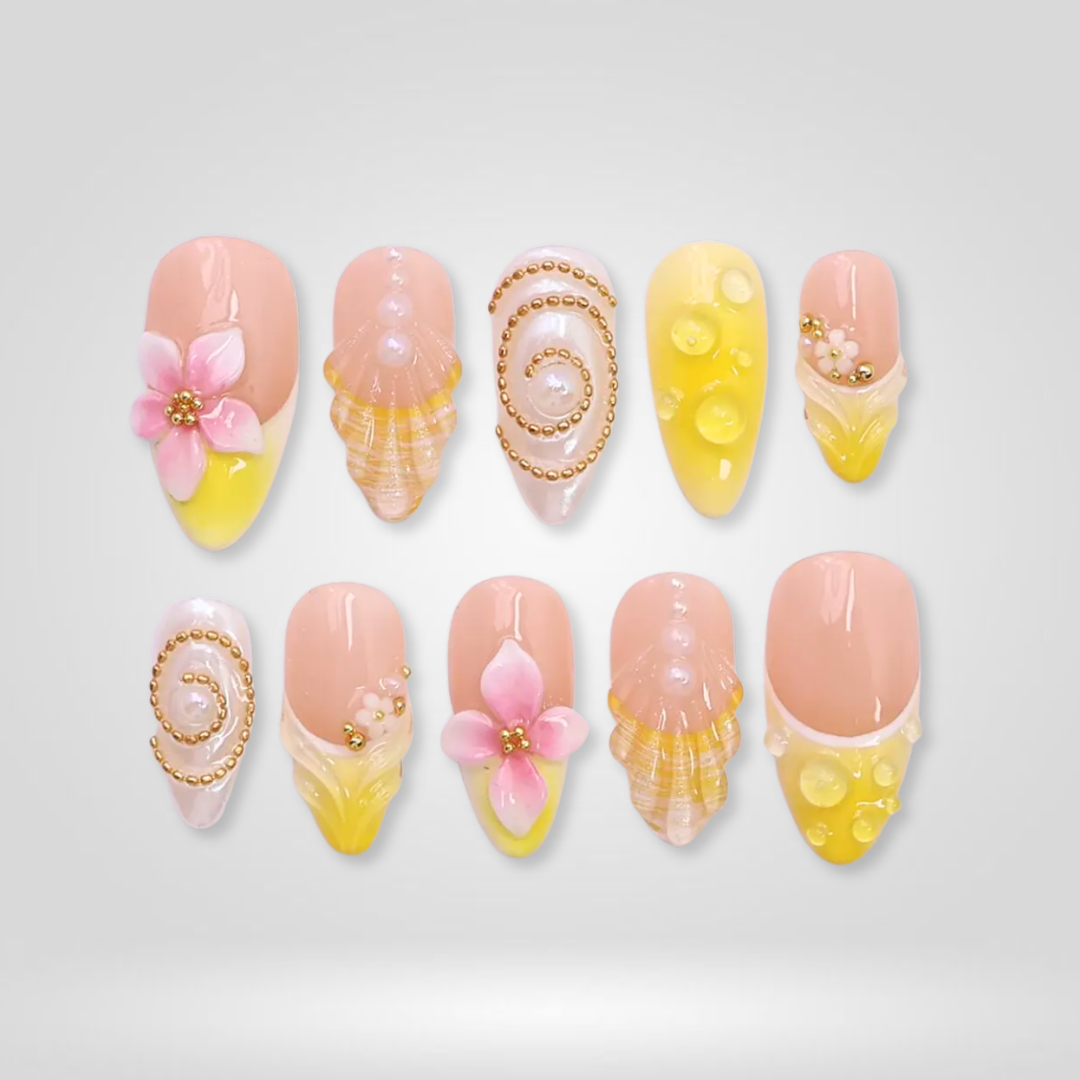 Garden Bloom Summer Press-On Nails - Aninail