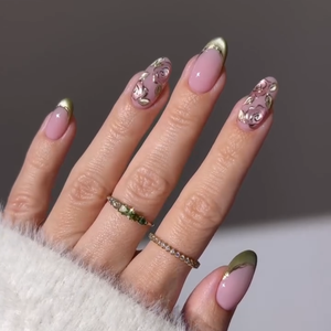 Blooming Petals Press-On Nails - Aninail