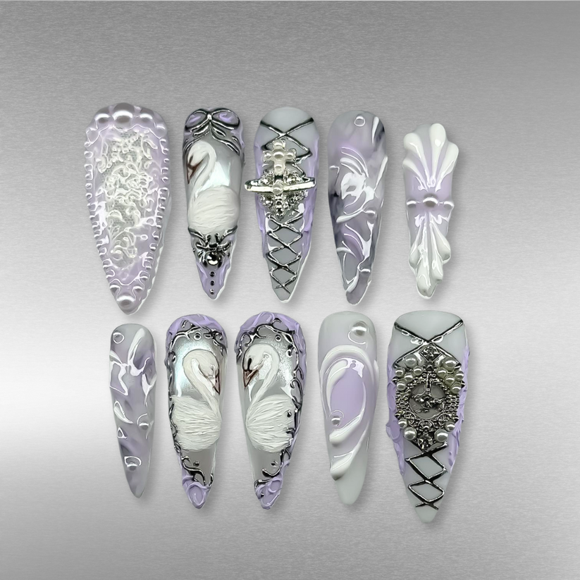 Chrome Crush Press-On Nails - Aninail