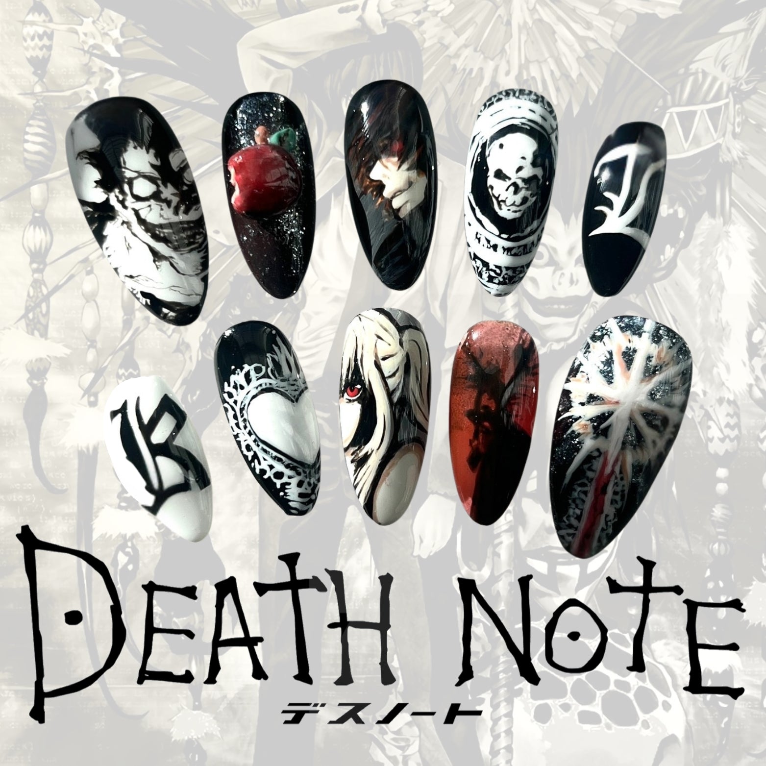 Gothic Macabre Dark Fantasy Press On Nails