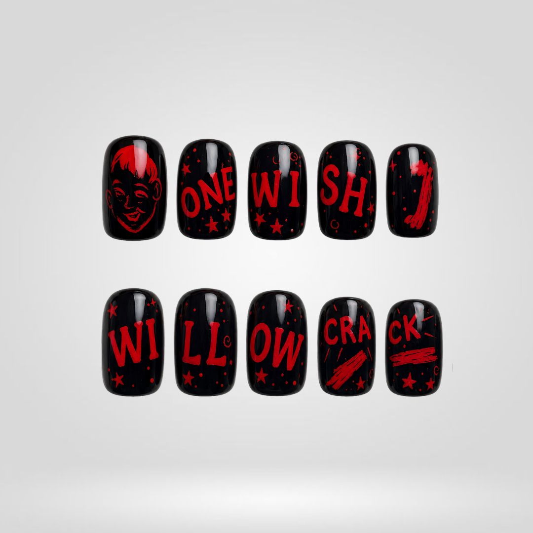 One Last Wish 3D Floral Press-On Nails - Aninail