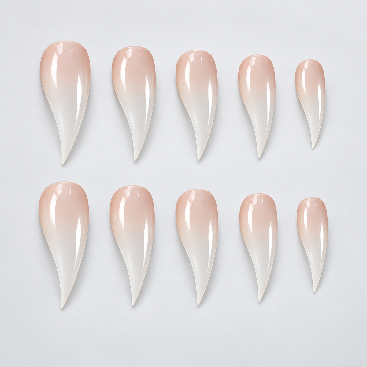 Ivory Fang Claw Press-On Nails - Aninail