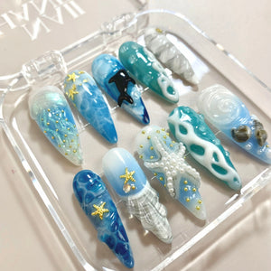 Ocean Breeze Press-On Nails - Aninail